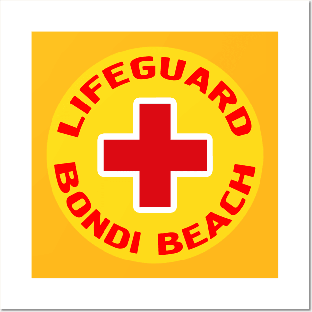 LifeGuard Bondi Beach Wall Art by Mikentura